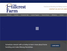 Tablet Screenshot of hillcrestfarmtx.com